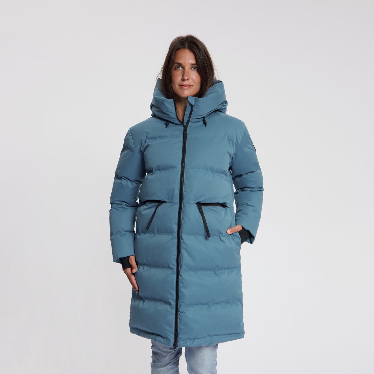 Travelin' Odda Dames - Puffer winterjas - Waterdicht - Blauw