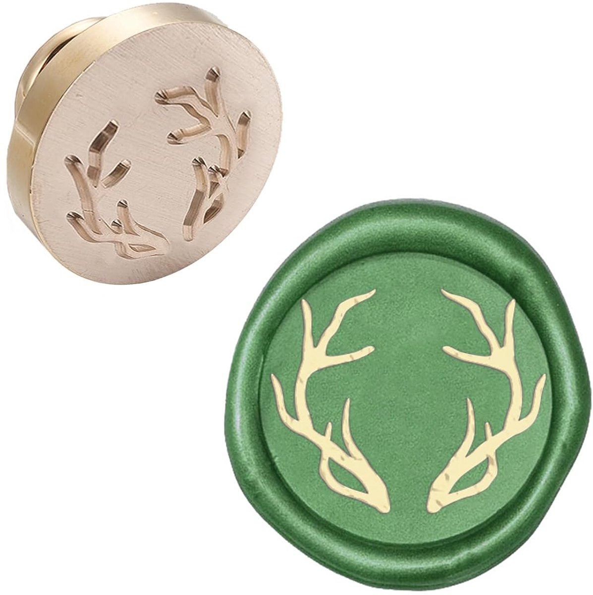 Wax Seal Stempel Hoofd Gewei Verwijderbare Afdichting Messing Stempel Hoofd Voor Creatieve Gift Enveloppen Uitnodigingen Kaarten Decoratie