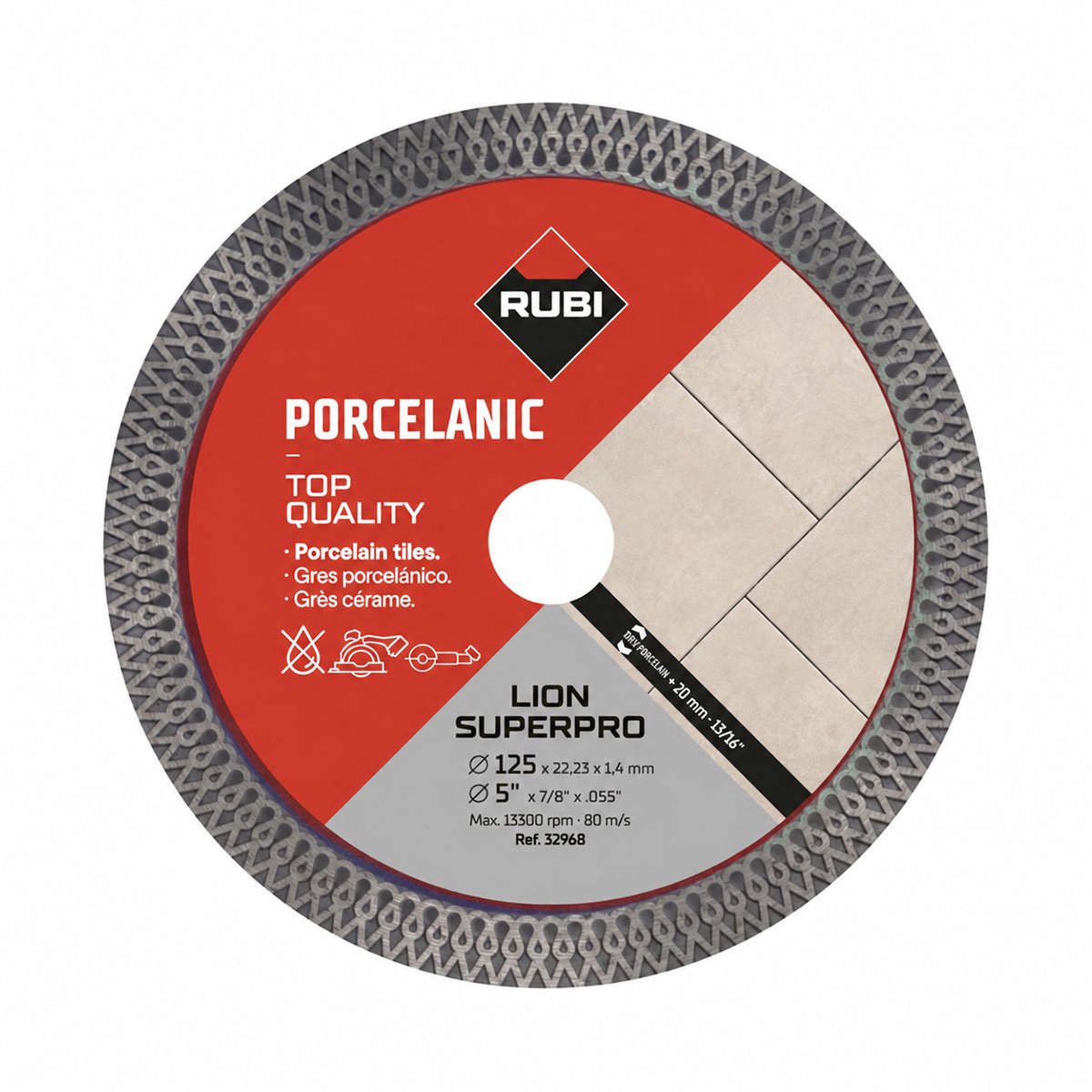 Rubi Diamantzaagblad LION SUPERPRO 125 mm - Diamantschijf