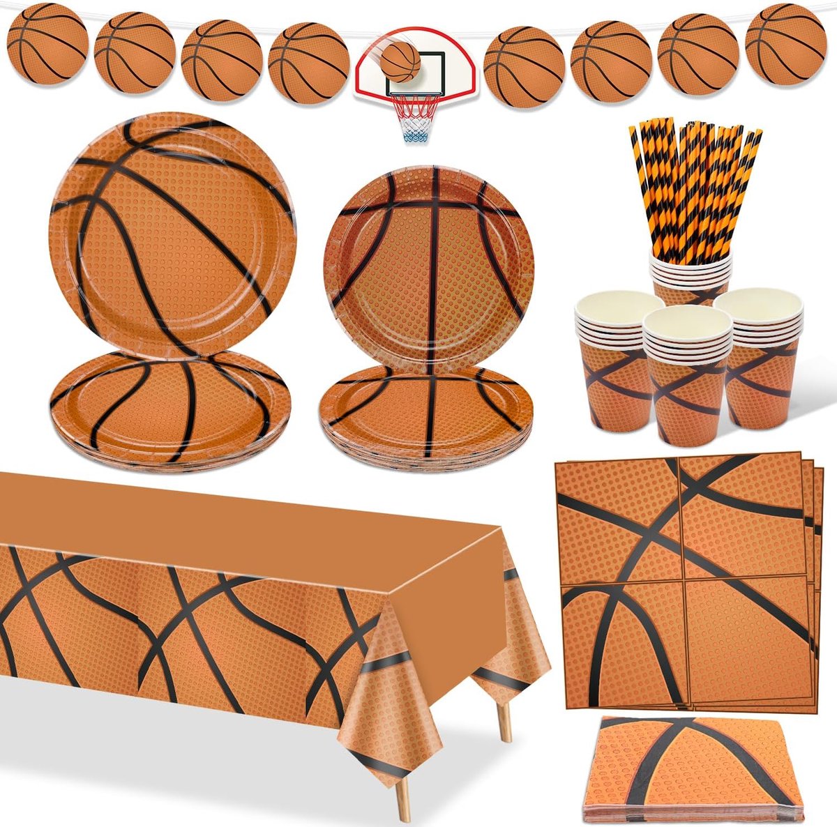 decoraties en verjaardagsfeestaccessoires voor kinderen en jongens fans, bevat papieren borden, tafelkleed en servetten