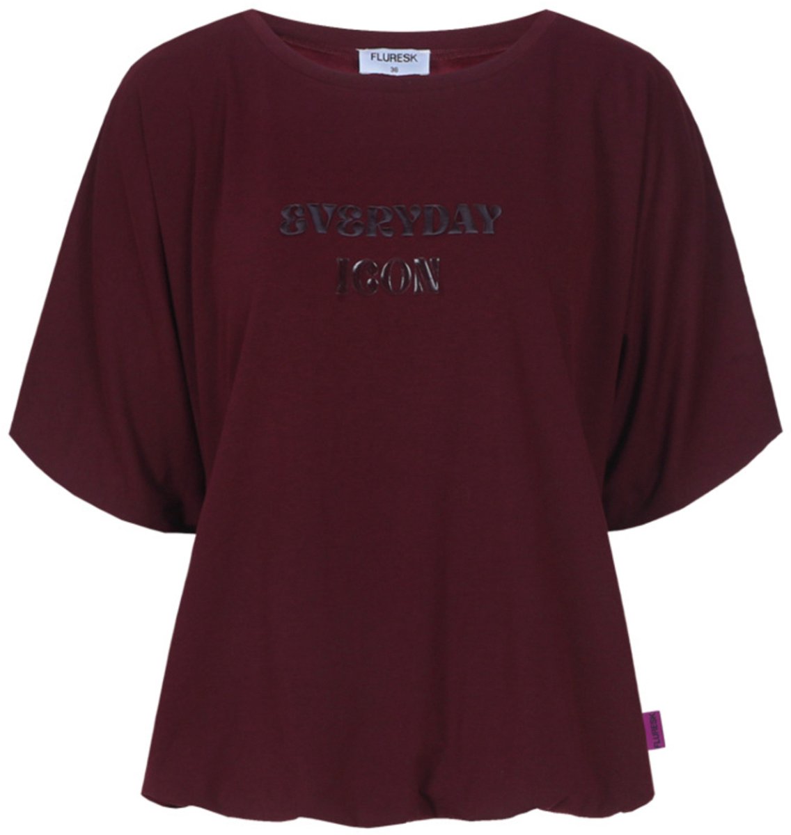Fluresk T-shirt Dez T Shirt 26nbf01 Mulberry Dames Maat - 34