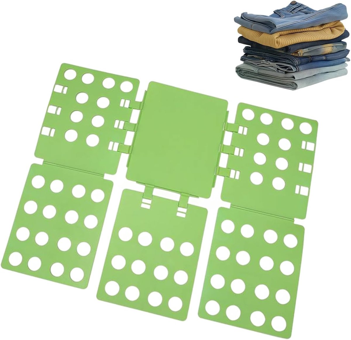 1 stuk vouwplank voor kleding, T-shirt-kledingmap, T-shirt vouwplank, eenvoudig en snel, duurzaam kunststof, vouwplank voor kinderen en volwassenen (lv)