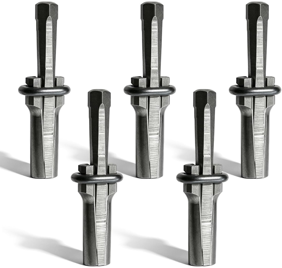 5 stuks 16 mm (5/8 inch) handsplitter, duurzame splijtwig, steen met wig en veerschijven voor beton, steen, graniet, marmer, gneis, beton, zandsteen, leisteen