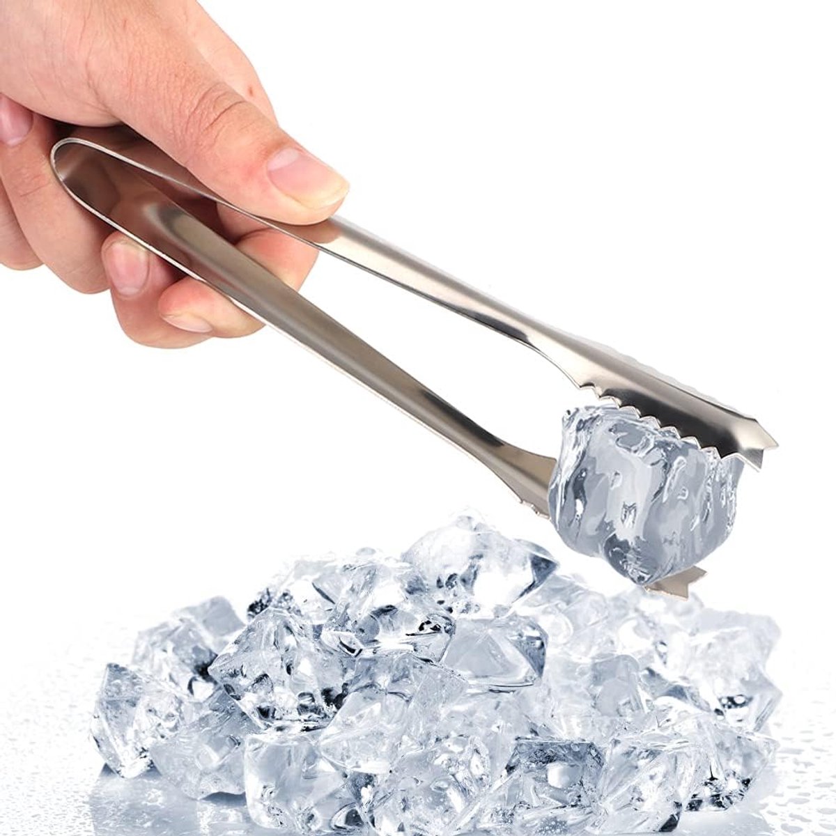 Ice Bucket en Tang - RVS Grote Gouden Suiker en Pastry Clip Clamp voor Salad, BBQ en Bar - Spiegelafwerking