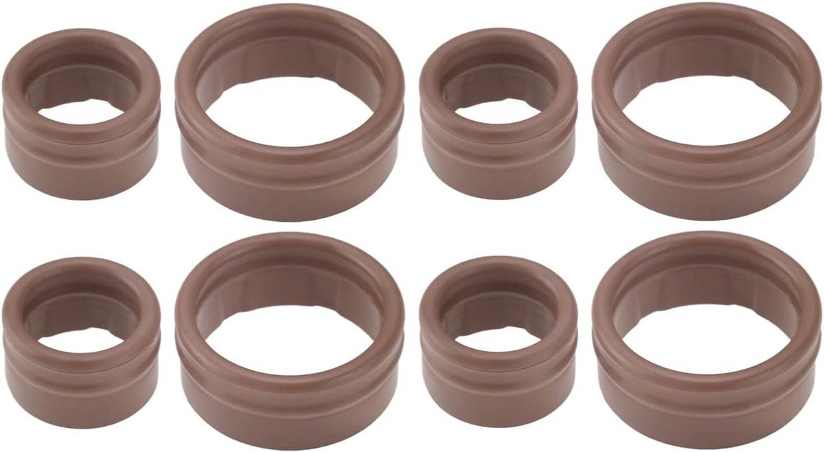8-delige airconditioning pakkingsset O-ring compressor afdichtingsring binnendiameter 10,6 mm / 17 mm Compatibel met Renault Grand Scenic II/Megane II/Scenic II, OEM 7701208148