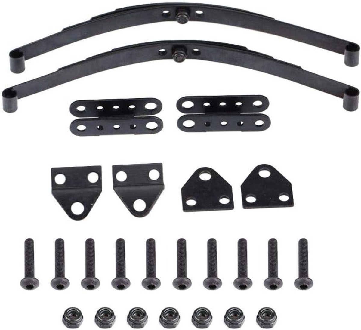 Spring Suspension Bar, RC Car Steel Leaf Spring Suspension Bar Upgrade Vervanging Accessoires voor F350/D90 1/10 Schaal RC Crawler Car