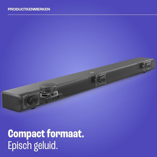 Soundbar met Subwoofer - Home Cinema Systeem - Films Kijken - Draadloze Subwoofer - 250 W - Zwart — afbeelding 3