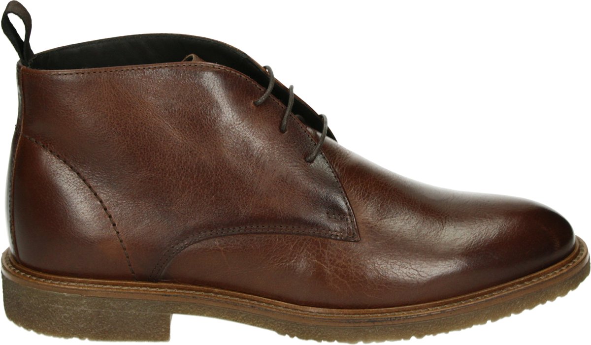 Giorgio - HE36405CAMP11 - Vrije tijd half-hoogHeren veterschoenHeren sneakers - Kleur: Cognac - Maat: 41
