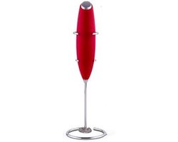 Melkopschuimer - Elektrische garde - Drankjes bereiden - Krachtige motor - 15 seconden schuim - Rood