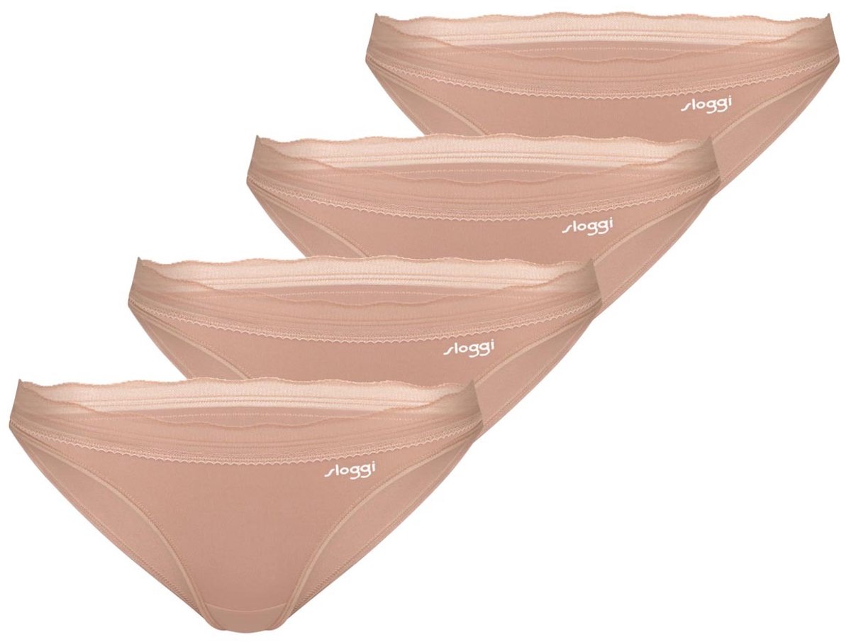 sloggi Dames slip / onderbroek 4 pack Go Blush