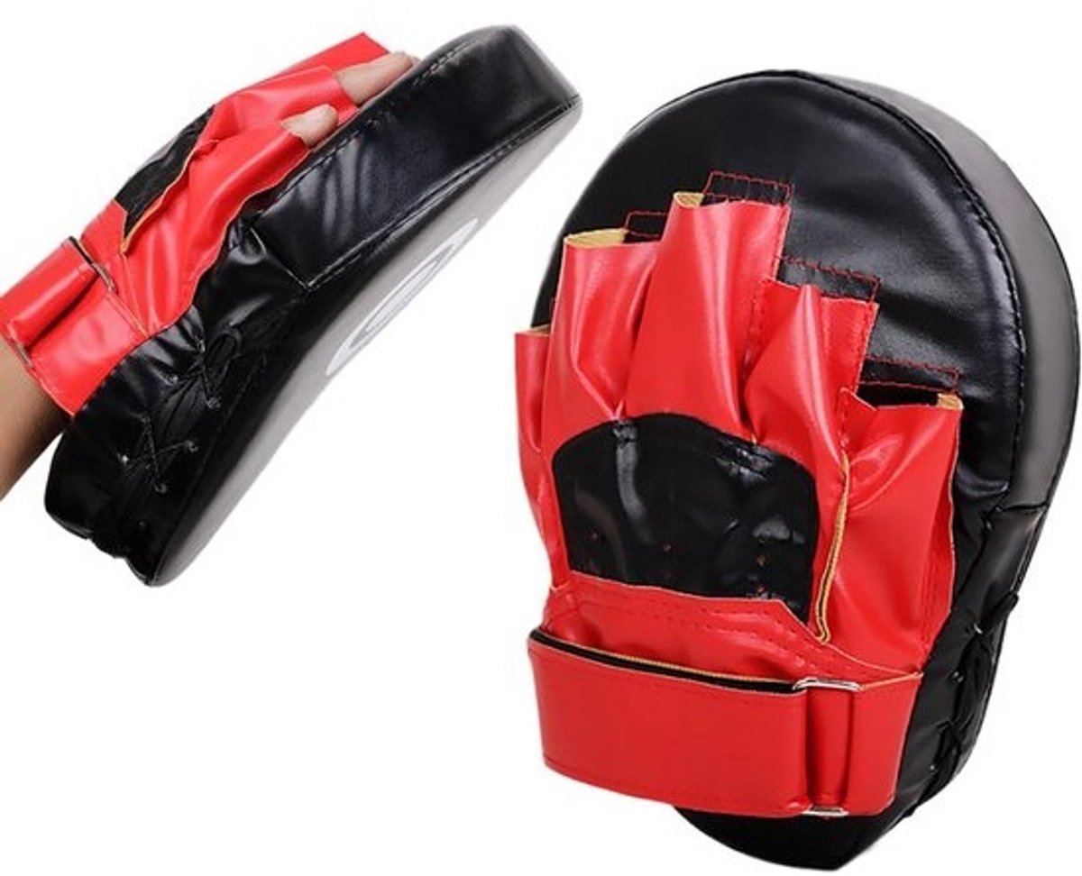 Boks Pads - Trainingsschild - Kickboksen Training - Schokbescherming - 25x17x8cm - Zwart