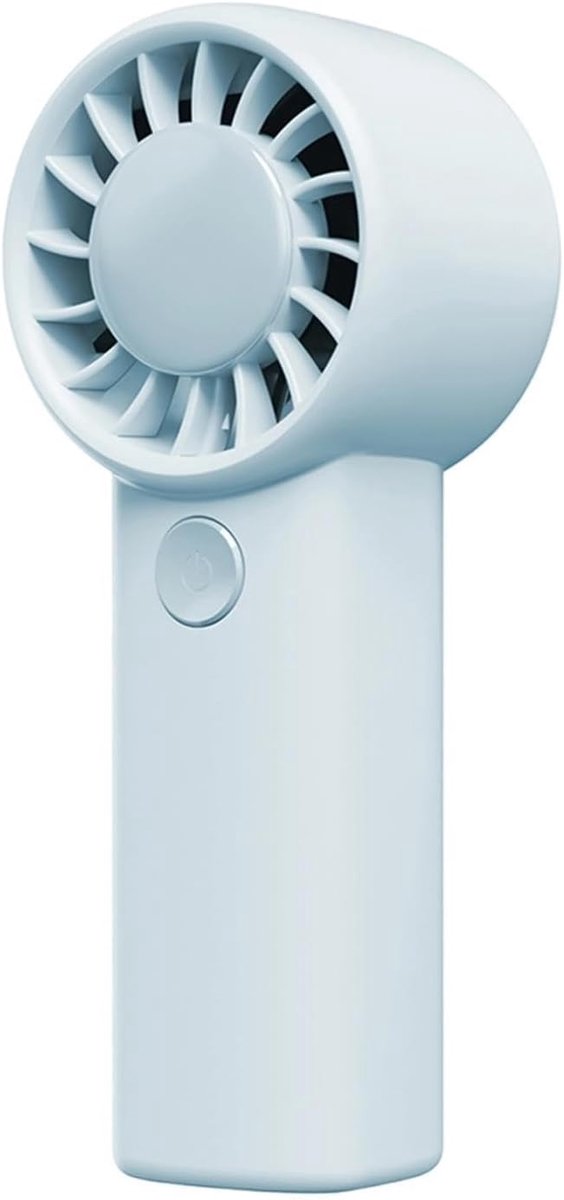 Mini Handventilator - Kleine Ventilator Oplaadbaar - Voor Thuis, Kantoor & Onderweg - Mini fan Gezichtsventilator - Draagbare ventilator bureau - Compact & Lichtgewicht - Mini Hand Fan - Kleine USB-ventilator - Draagbare Mini Ventilator - Blauw