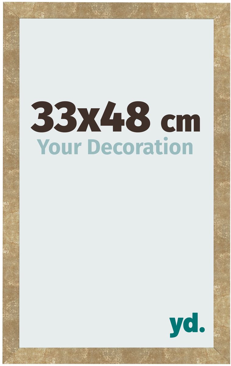 Your Decoration - Fotolijst 33x48 cm - MDF - Goud Antiek - Bologna