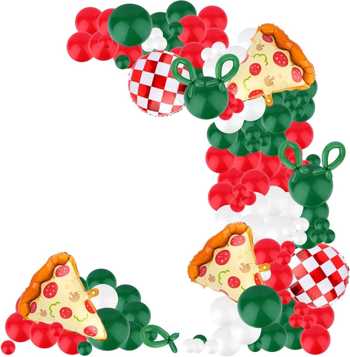Feestballonnen Set - Decoratie Ballonnen - Feestelijke Decoratie - Uniek Pizza Thema - 150 Stuks - Veelkleurig