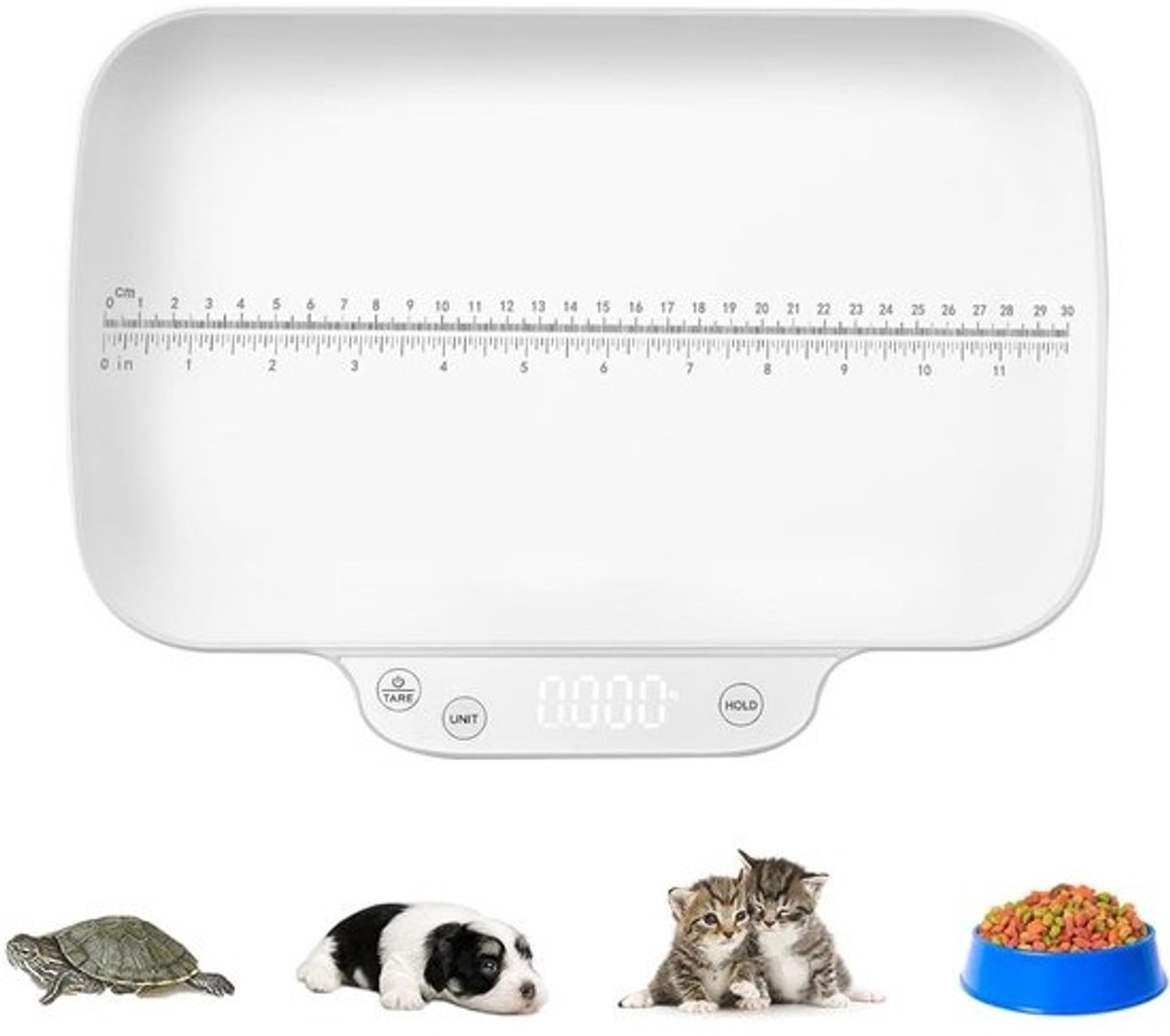 Digitale Mini Weegschaal - Precisie Gram Weegschaal - Kleine Dieren Wegen - Hoge Nauwkeurigheid - 32x23.5x3 cm