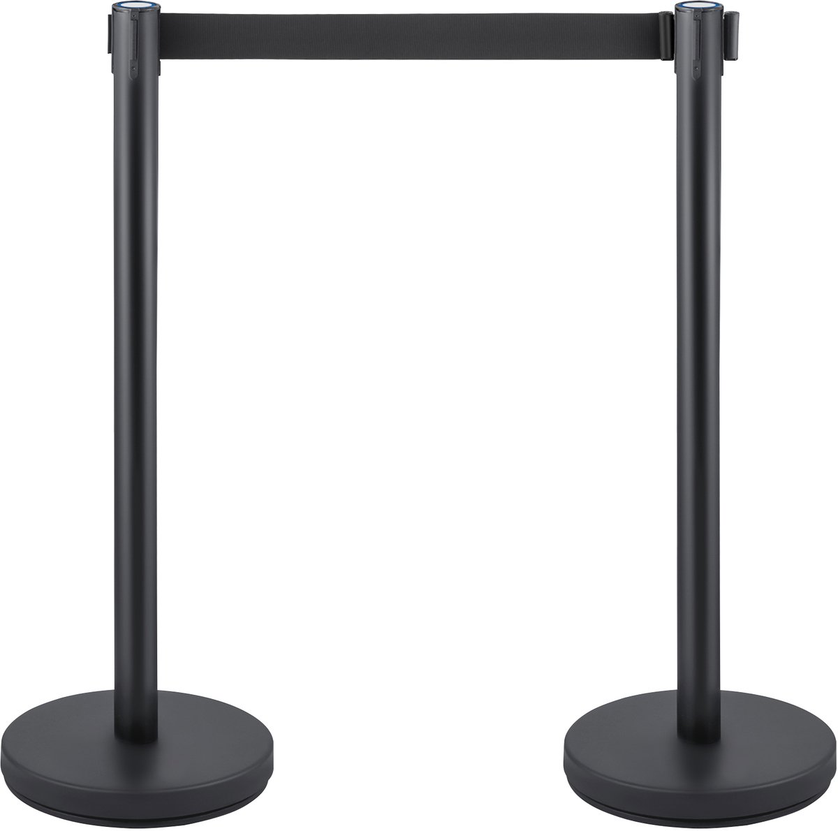 Barrières voor Menigtecontrole 90 cm Wachtrijlijn Touw 6-Delige Set Touw Barrière Stanchion Wachtrij Geschikt voor het Organiseren en Begeleiden van Mensenmassa's op Locaties Zoals Theaters en Openbare Ruimtes