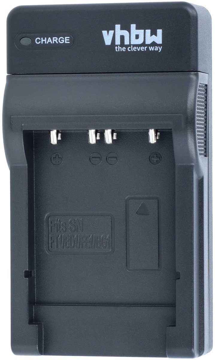 vhbw USB-C-oplader compatibel met Sony Cybershot DSC-W215, DSC-W220, DSC-W230, DSC-W270 camera/camcorder - oplaadstation + USB-C-kabel met oplaadindicator