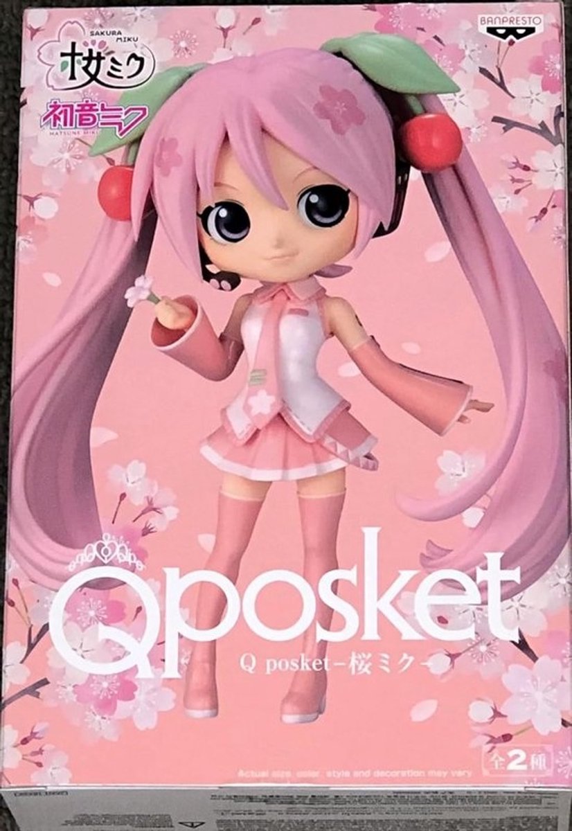 Sakura Miku Q Posket Figuur 14cm Verzamelfiguur In Japanse Stijl