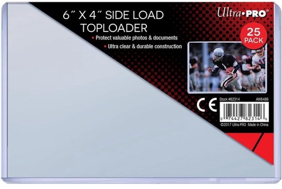 Toploaders voor verzamelkaarten 6 x 4 Inch - 25 stuks