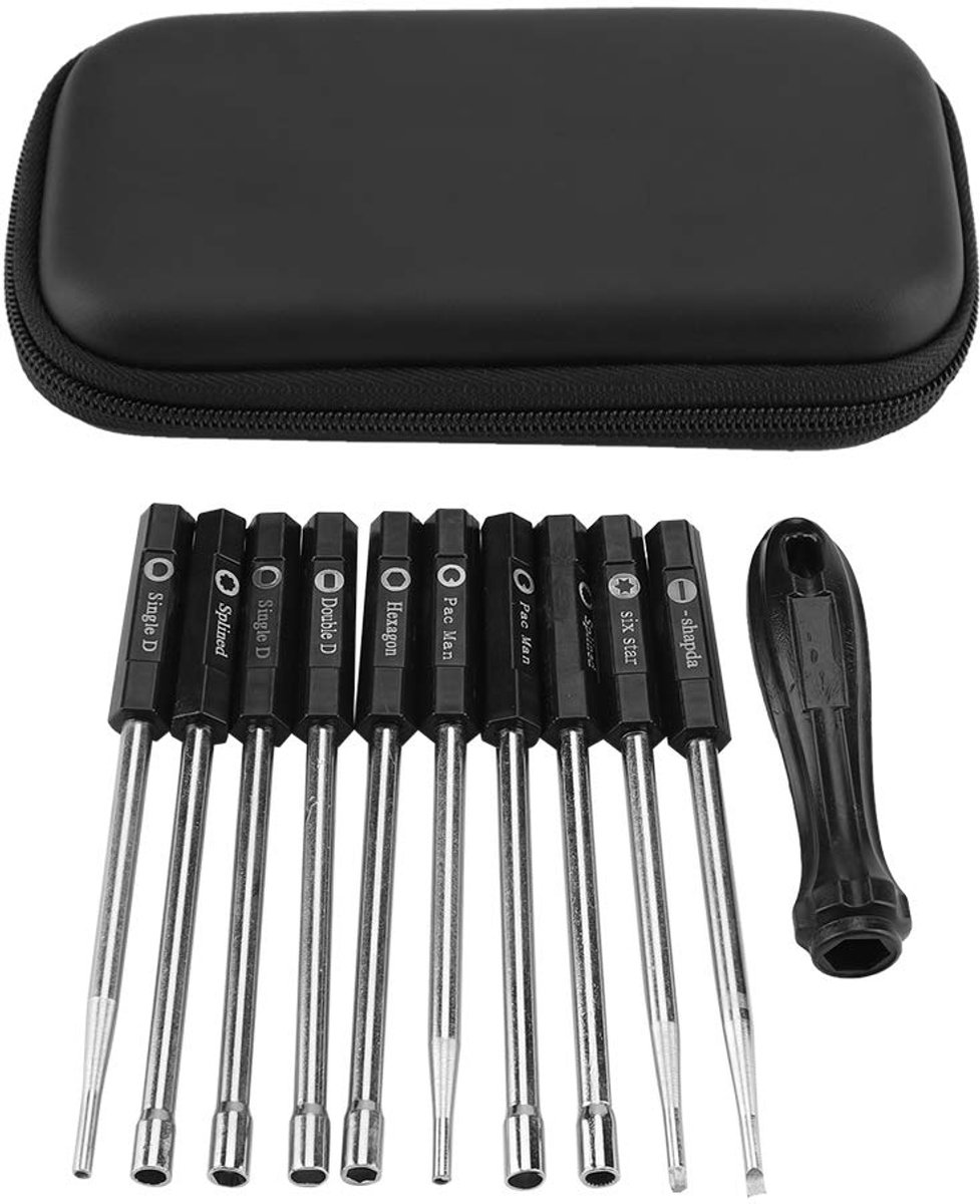 Fdit 10 PCS Carburateur aanpassing Set Schroevendraaier Kaartgereedschap Splined Pacman Double D Type aanpassen - ShopVlot
