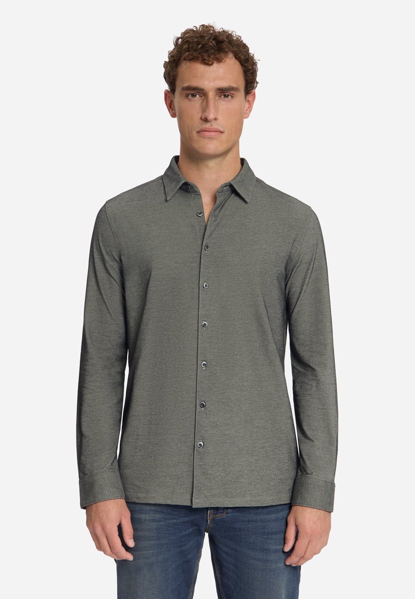 No Excess No Excess Overhemd Shirt Twill Jersey Cement (33410881 - 122)