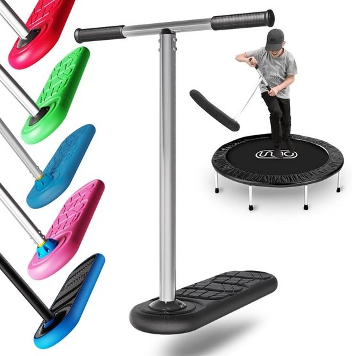 Trampoline Steppen - Stuntstep voor Tricks, Flips en Springen | Geschikt voor Kinderen en Volwassenen