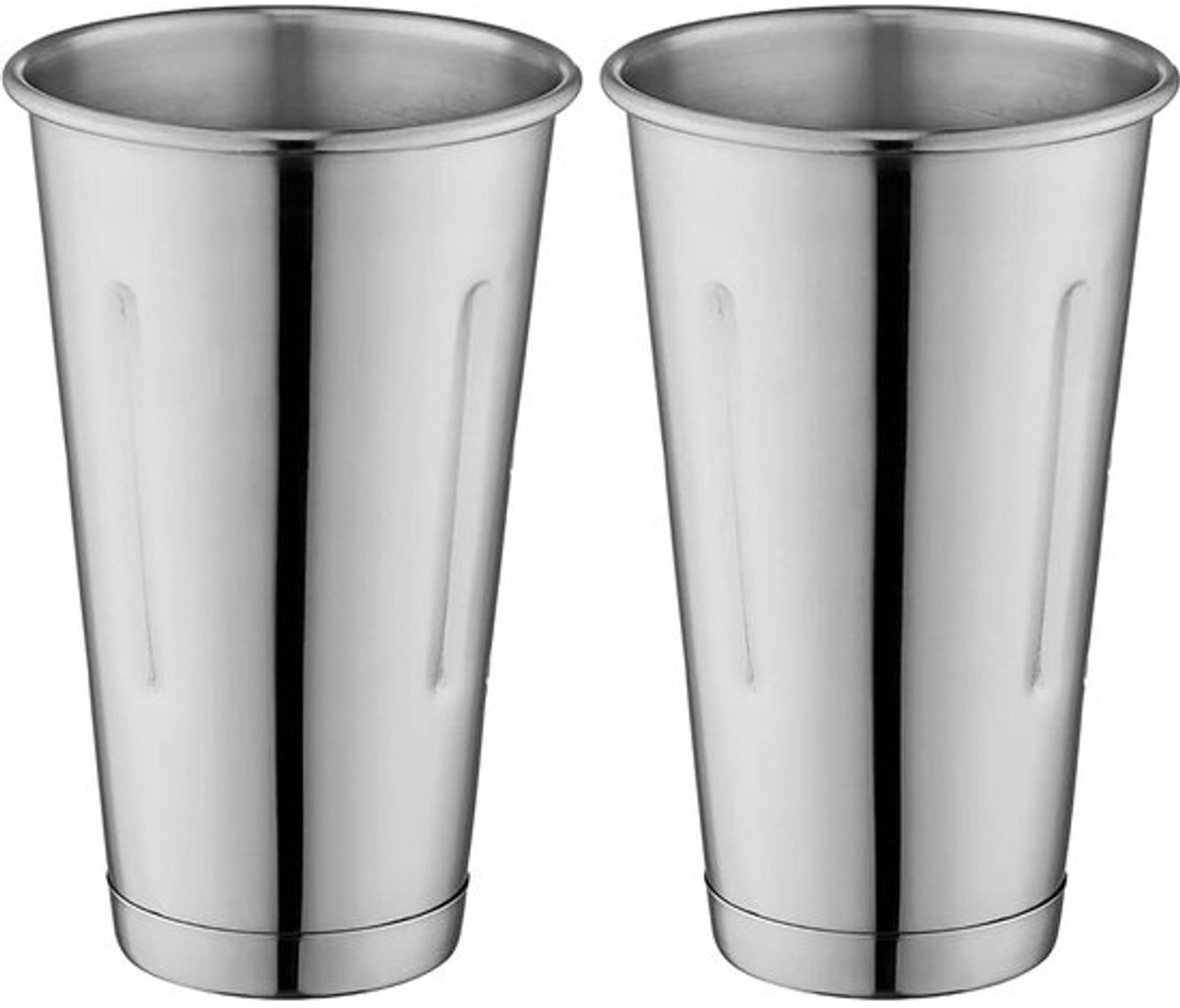 Set van 2 Stainless Steel Milkshake Bekers voor Hand Blender & Malt Dranken - 30 oz