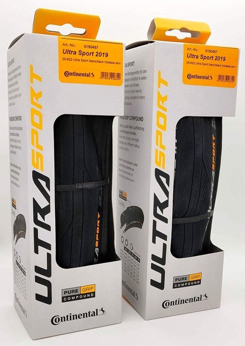 Fietsbanden - Racefiets banden - Snel fietsen - Vernieuwd profiel - 700x25 - Zwart