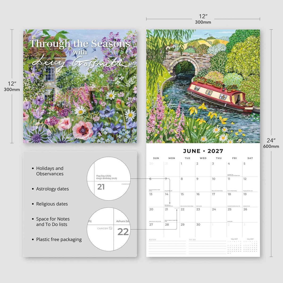Through the Seasons with Lucy Grossmith Kalender 2027