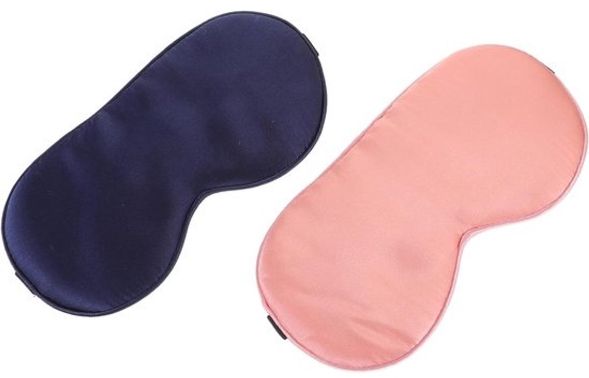 Slaapmasker Set - Oogmasker - Reizen en slapen - Blokkeert licht effectief - 21.5 x 10.5 cm - Zoals getoond