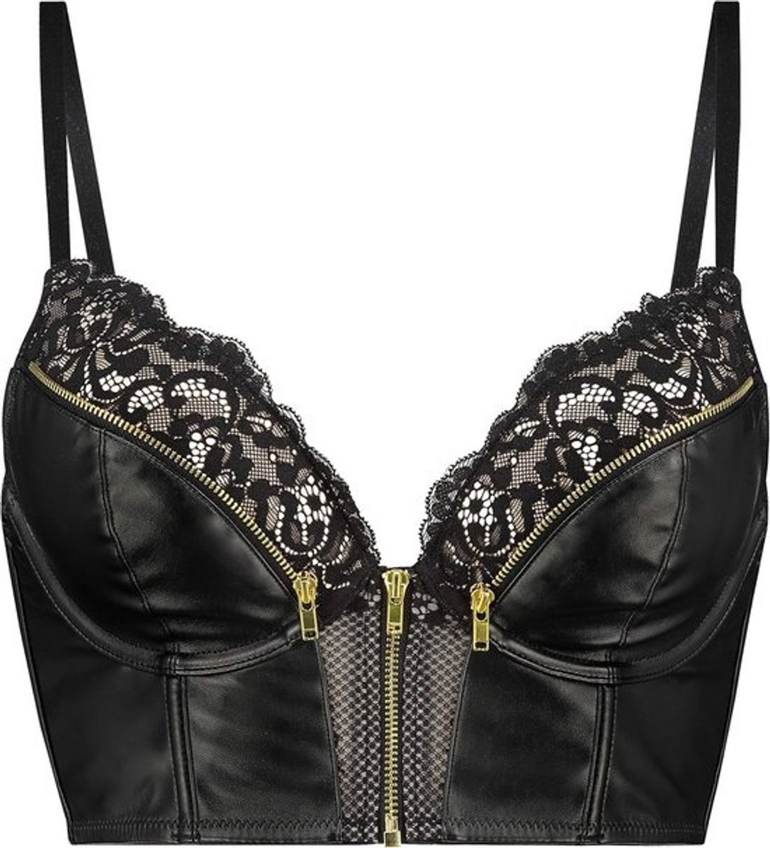 Push-up Longline Beugel BH met Verstelbare Bandjes en Kantdetails
