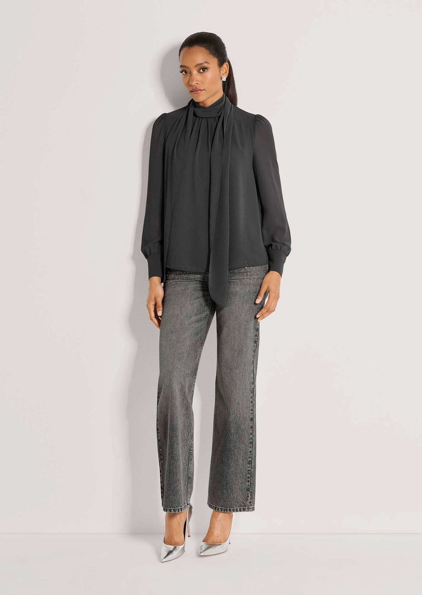 MADELEINE Blouse Chiffonblouse met strikband
