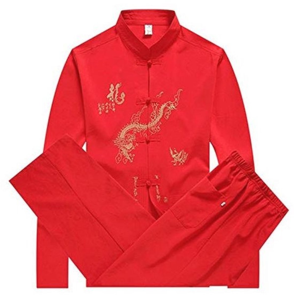Traditionele Chinese Tang Suit voor Mannen - Kung Fu, Tai Chi, Yoga Outfit