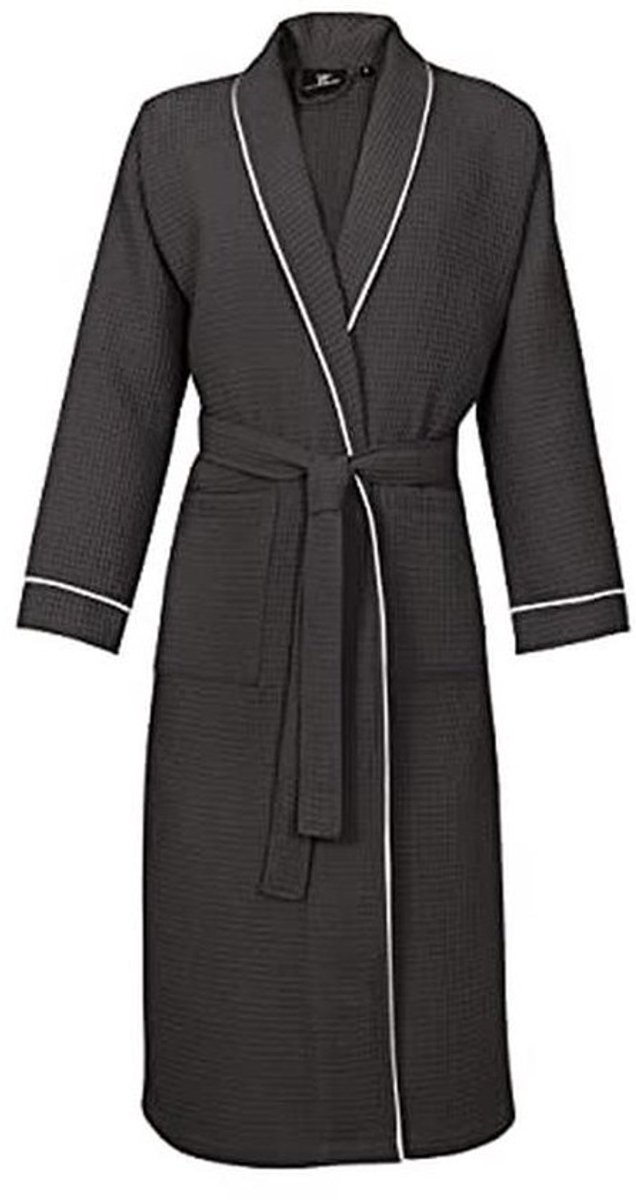 Comfortabele Wafel Piqué Badjas voor Dames en Heren - 100% Katoen - Lichtgewicht - Voor Zomer - Maten S t/m XXL