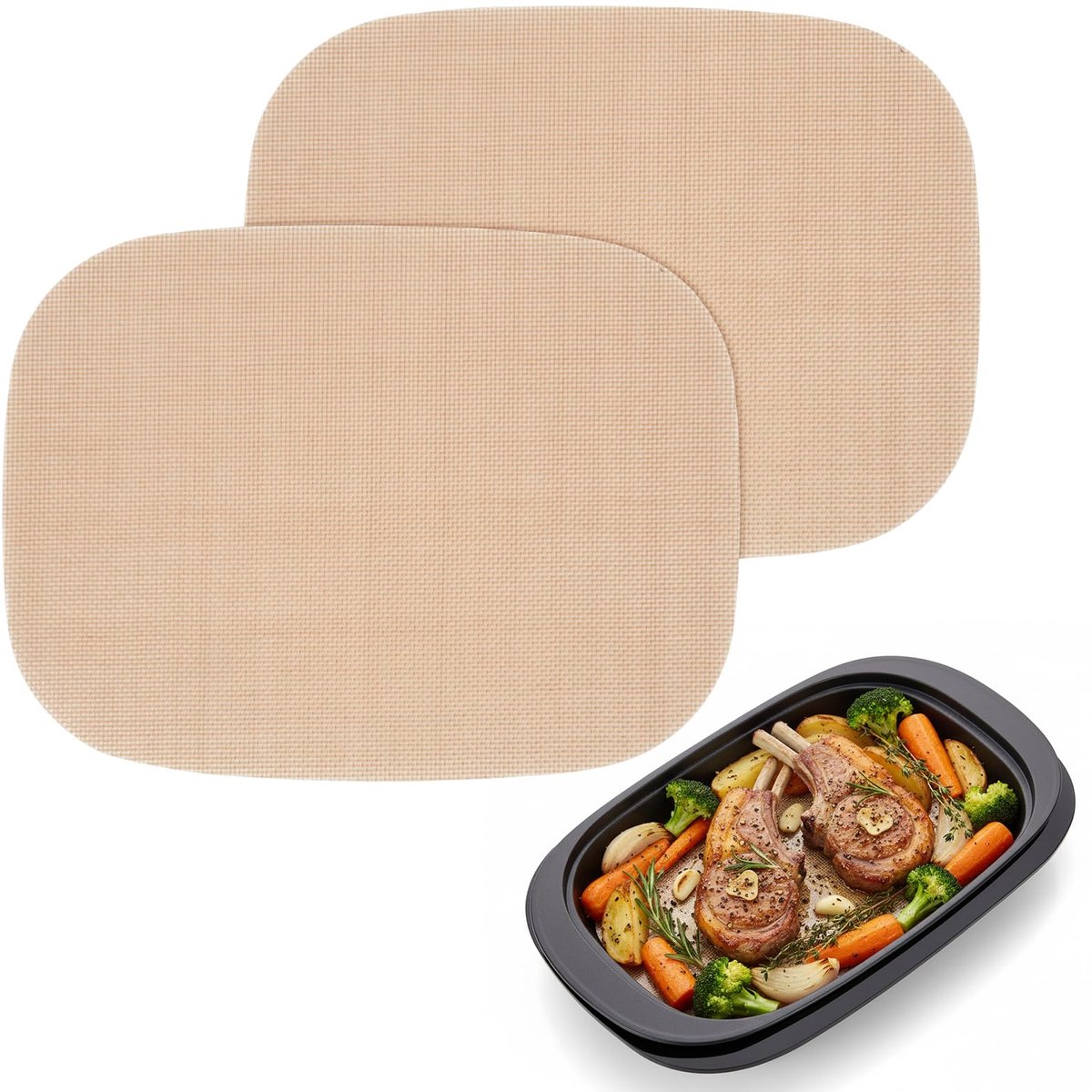 Herbruikbare Permanente Bakfolie - Voor Stoommand - 2 stuks