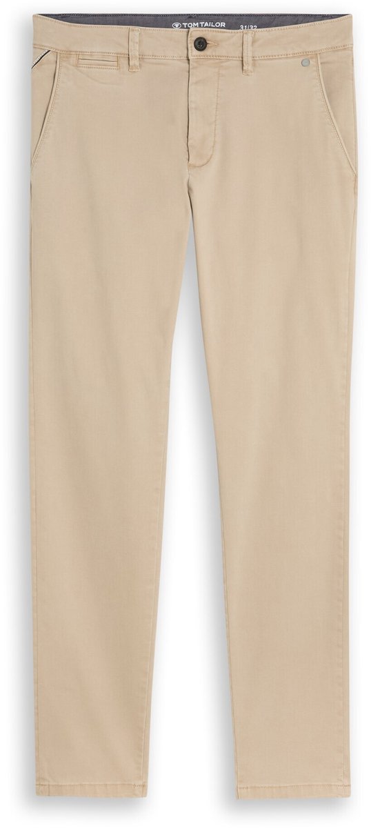 Tom Tailor - TTSIMON SLIM chino met gewassen look - Maat 32/36 - plaza beige