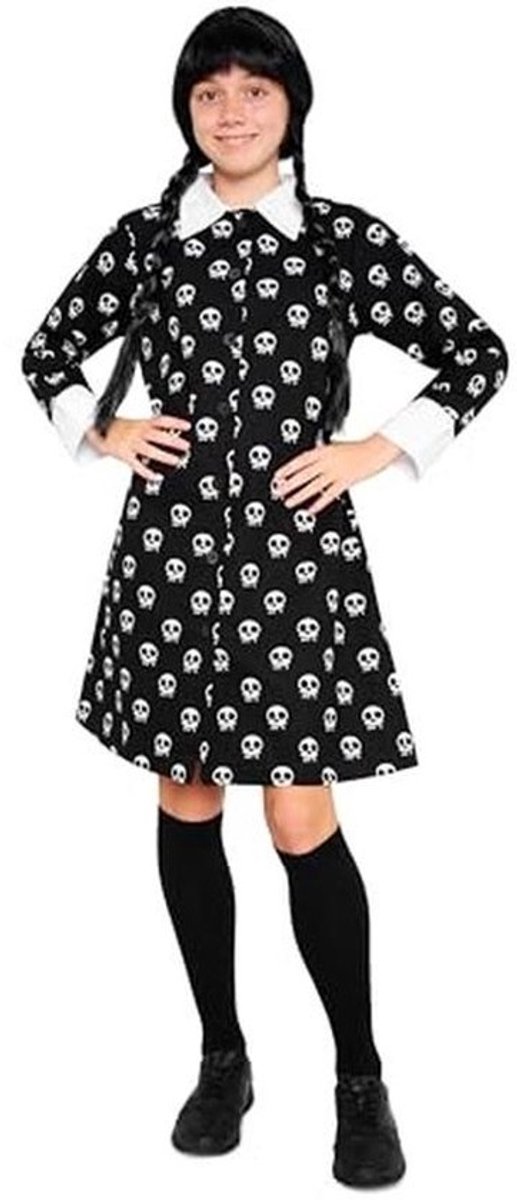 Gothic meisjes jurk met lange mouwen voor tieners