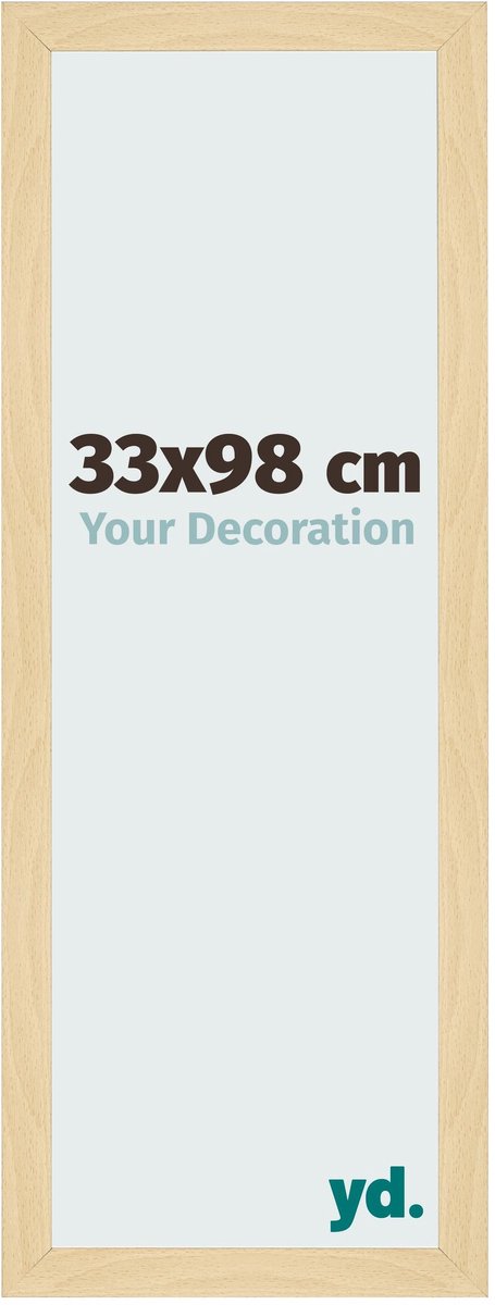 Your Decoration - Fotolijst 33x98 cm - MDF - Beuken Decor - Bologna
