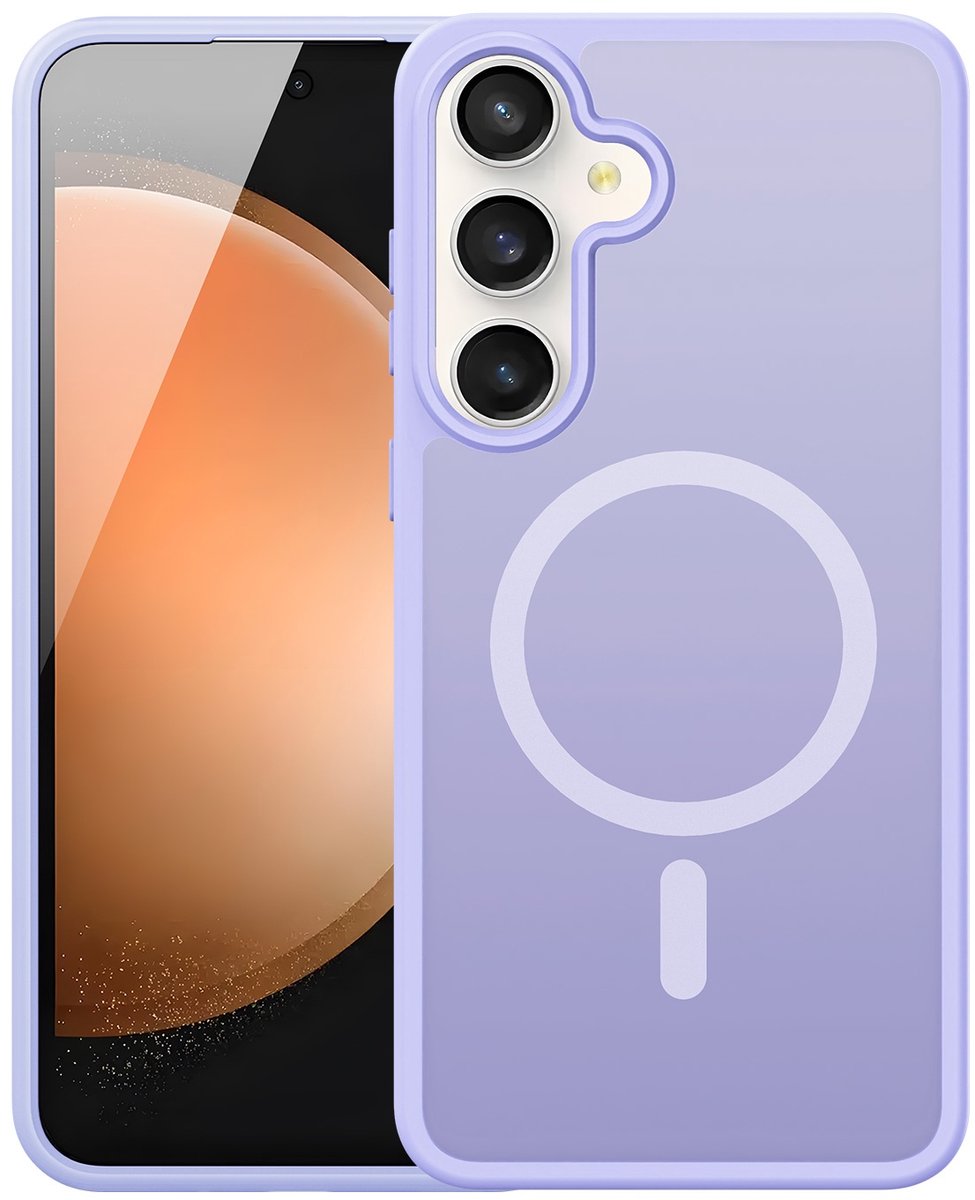 Dux Ducis Hoesje - Geschikt voor Samsung Galaxy S26 FE Hoesje - Dux Ducis Yind Series - Back Cover Mat Transparant - MagSafe Compatible - Lavendel