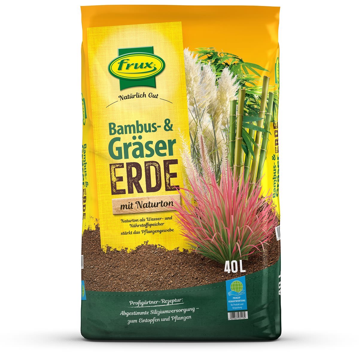 frux Pro bamboe- en grassenaarde met extra silicium - 40 liter
