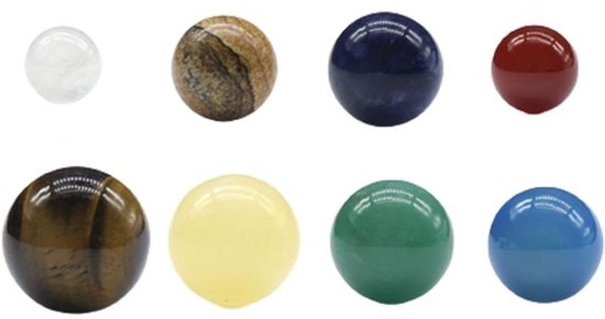 Planeten Decoratie - Bolvormige Beeldjes - Educatief Cadeau - Zonnestelsel Modellen - 1.2-2.5 cm - Helder