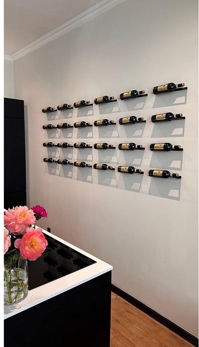 Wijnrek Muur - Hangend Wijn Rek - Flessenrek - Flessenhouder Wand - wijnhouder