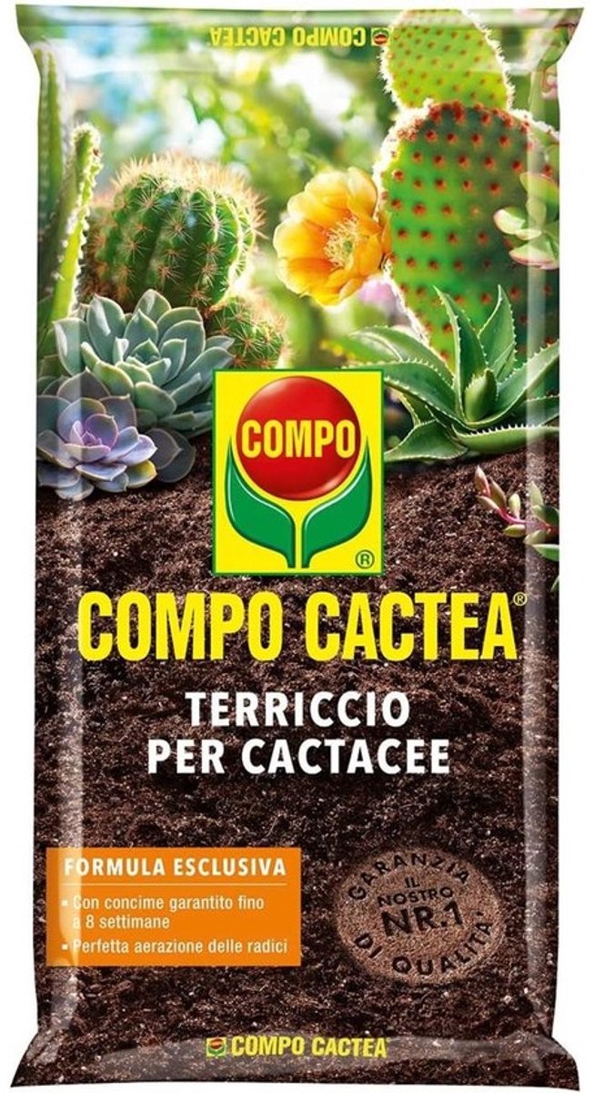 Speciale cactus- en vetplantengrond 2,5L voor gezonde groei