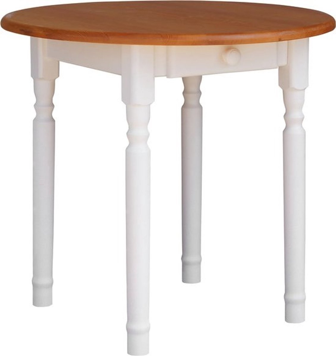 Ronde Houten Eettafel Grenen Keukentafel Landhuisstijl 90 cm
