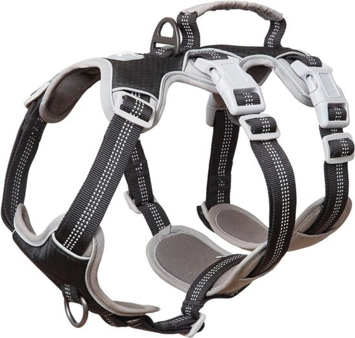 Reflective Escape Proof Dog Harness for Large Dogs - Adjustable and Durable
