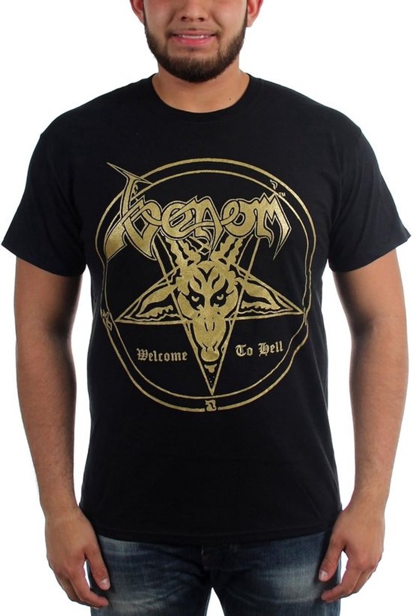 Heren T-shirt met Duivelsprint - Rock & Metal Band Merchandize