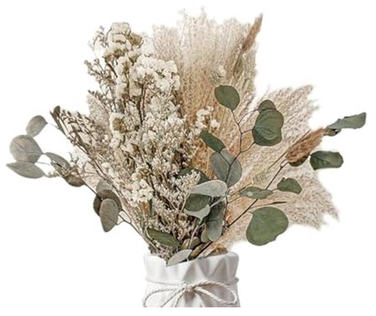 45 Stuks Gedroogd Pampasgras Boeket - Woondecoratie voor Bruiloften en Boho-Stijl