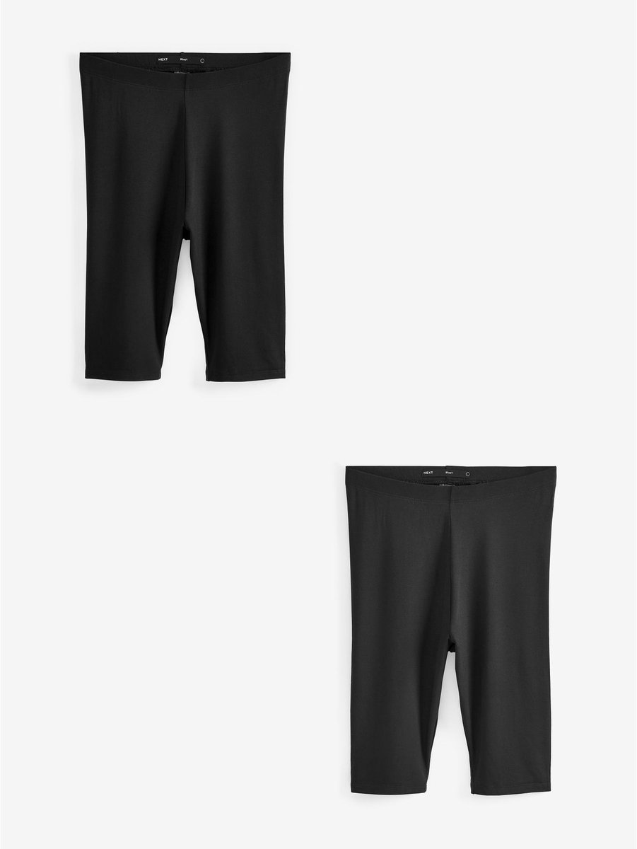 Next - Dames - Set van 2 fietsshorts - Zwart