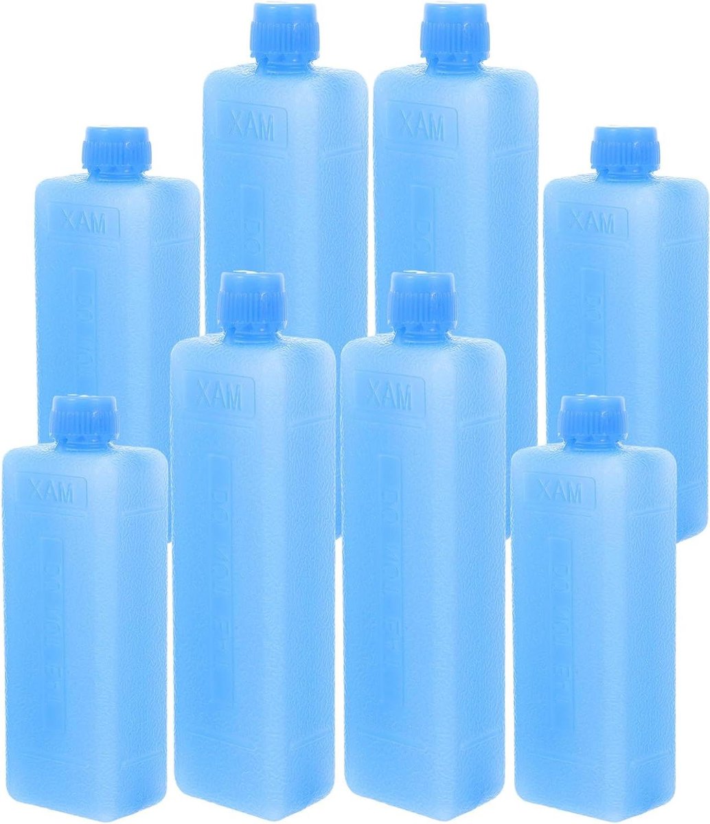 Herbruikbare koelelementen - IJsblokken vriezer - Voedsel koel houden - Watervrije formule - 8 stuks - Blauw