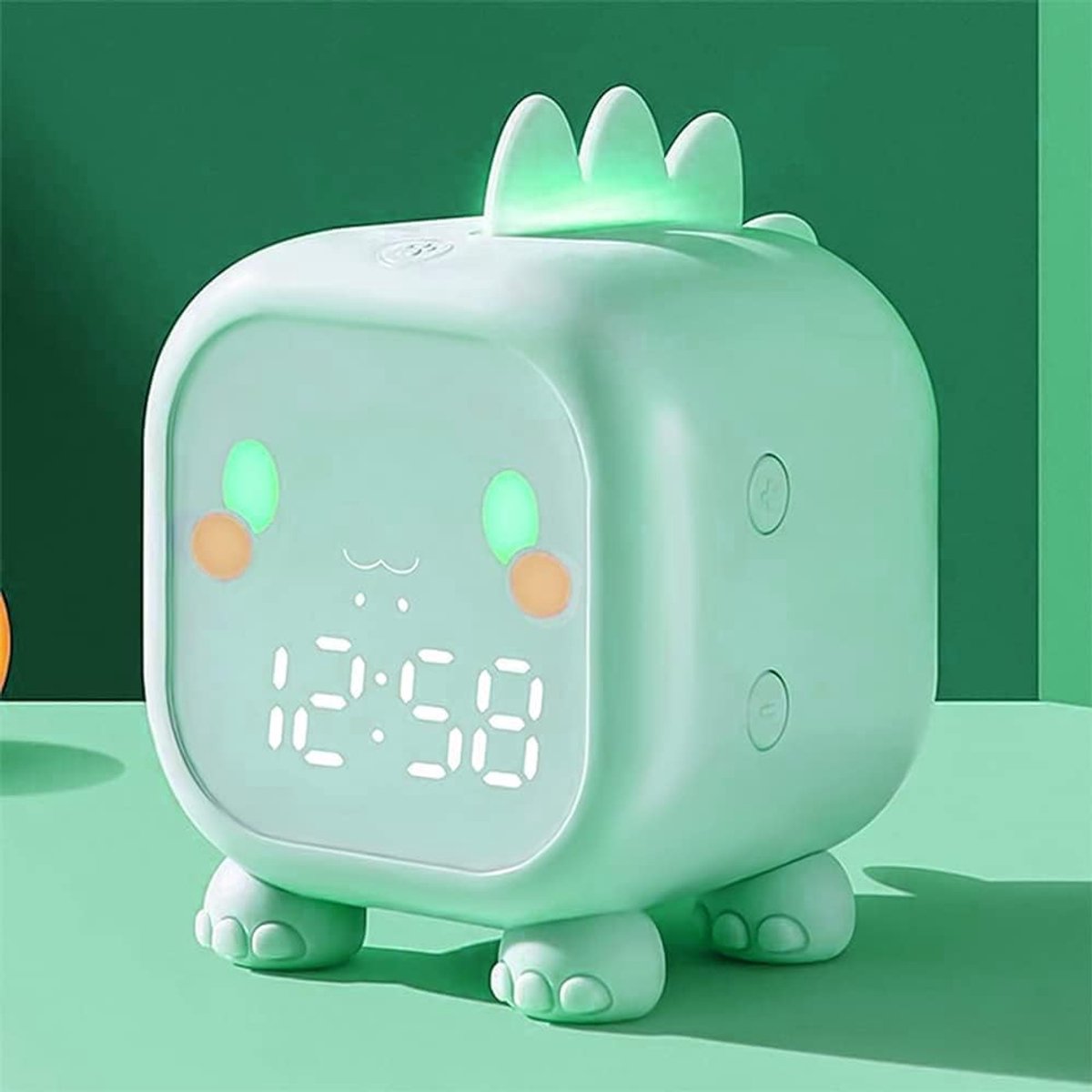 SnelShoppen - Lichtwekker voor Kinderen met Nachtlampje, Digitale Klok, Timer, Snooze-Functie, 5 Kleurveranderingen, Ideaal voor Bedtijd en Wekker Geb